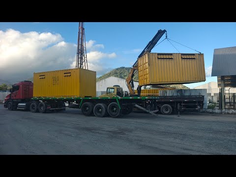 Levando dois container para Nova Viana nas montanhas capixabas 