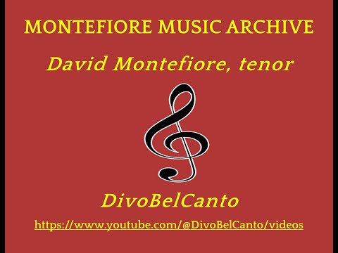 David Montefiore tenore   'Divina Eterea' dall'opera Romilda dei Bardi