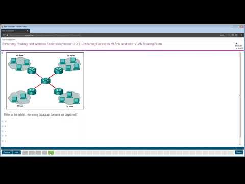 CCNA3 version 7 (!!!) Modules 1 - 4 Switching Concepts, VLANs, and InterVLAN Routing Exam