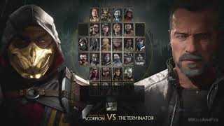 mortal kombat 11 terminator t 800 vs scorpion gameplay