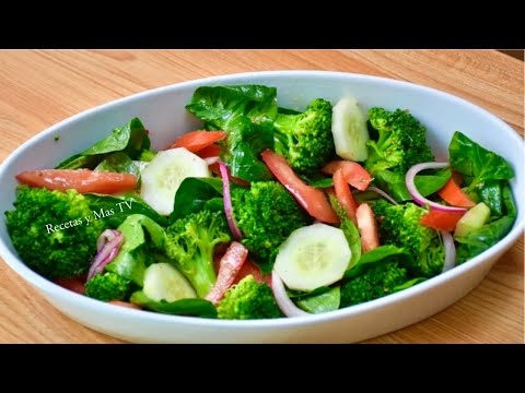 Ensalada de Brocoli con Aderezo- Una receta rica y diferente!