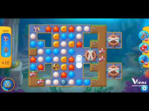 Fishdom. 9102 level no boosters and diamonds. 18 moves