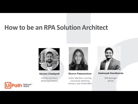 How to be an RPA Solution Architect - YouTube