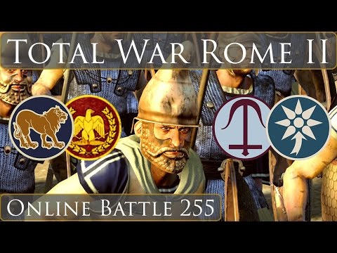 Total War Rome 2 Online Battle Video 255 Massilia-Rome vs Pontus-Seleucids