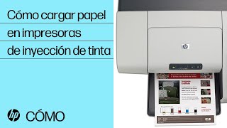 Cómo cargar papel en impresoras de inyección de tinta