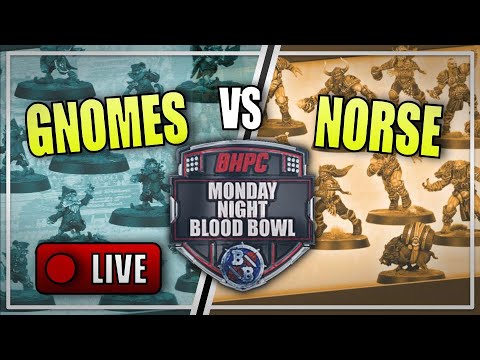 🔴 GNOMES vs NORSE! LIVE Blood Bowl - Monday Night Blood Bowl! (Bonehead Podcast)