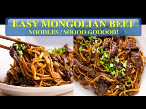 EASY MONGOLIAN BEEF NOODLES | PERFECT FOR ANY NOODLES OF CHOICE | ABSOLUTELY DELISCIOUS