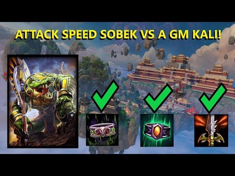 Tank Tuesday - ATTACK SPEED SOBEK VS GM KALI - Grandmasters Ranked 1v1 Duel - SMITE