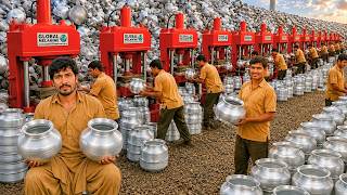 Inside the Factory Turning Tons of Aluminum Scrap Into New Cooking Pots