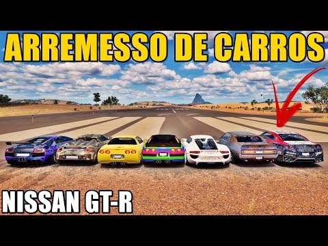 FORZA HORIZON 3 - NISSAN GT-R NO ARREMESSO DE CARROS - GAMEPLAY