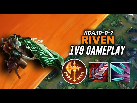 WILDRIFT| RIVEN BARON LANE GAMEPLAY - BEST ITEM FOR RIVEN. Rank game.