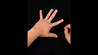 Easy Rubber Band Magic Trick #shorts #magictricks #viral