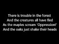 Rush-The Trees (Lyrics)