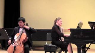 Brahms Cello Sonata e minor, mvt.1/Yunhai Liu, cello-Anna Kabalevskaya, piano