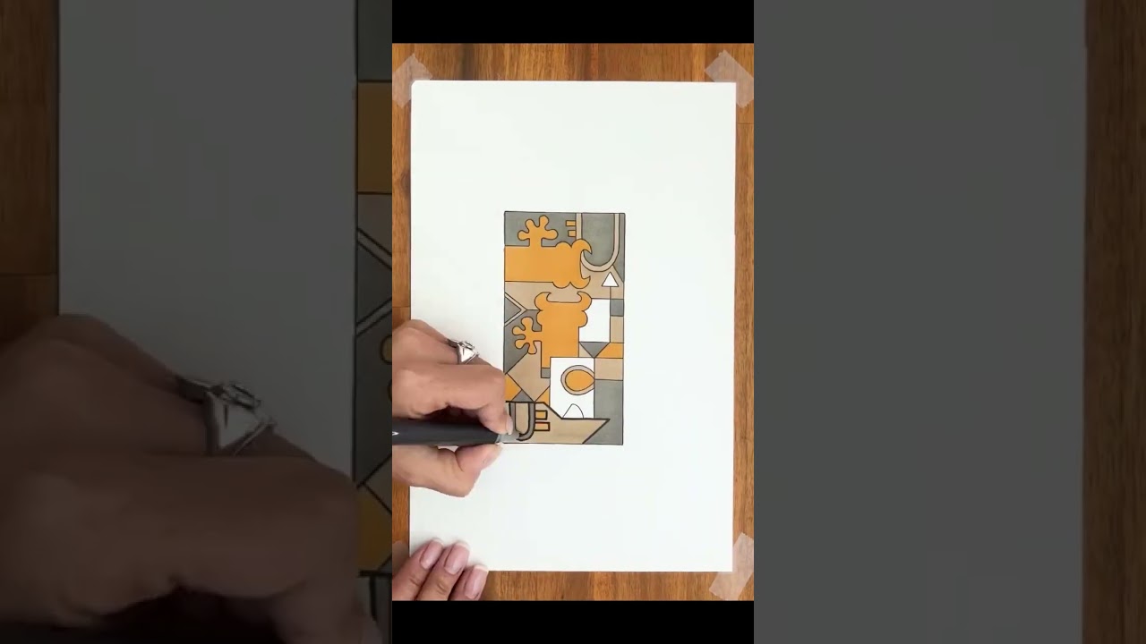 Doodle Colouring Cute Monster