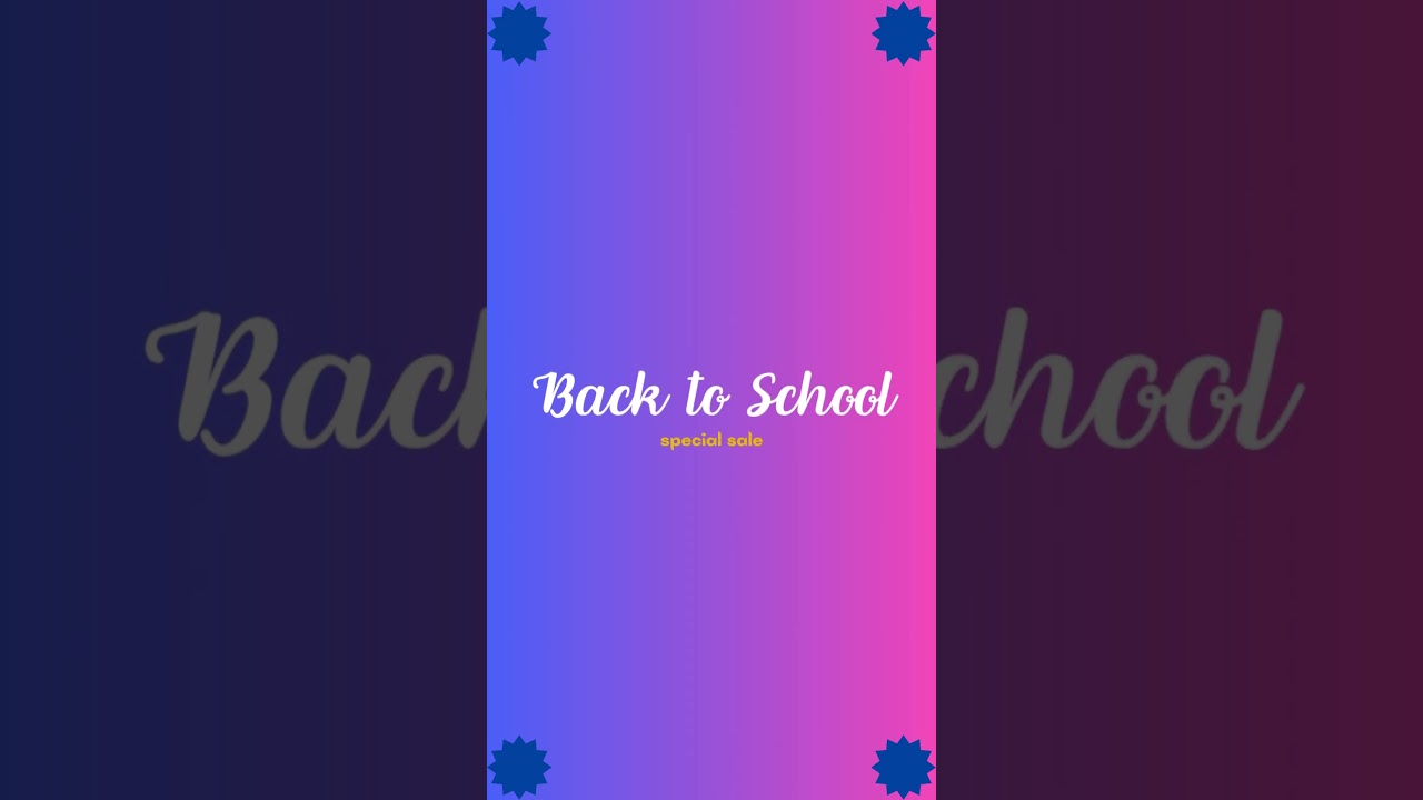 BACK TO SCHOOL SALE!