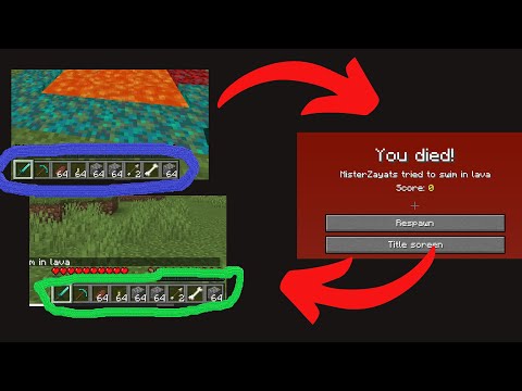 MisterZayats - How to KEEP your INVENTORY when you DIE in Minecraft!