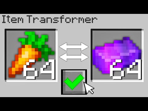 Minecraft Bedwars but I can transform any item in the game...