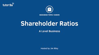 Finance: Shareholder Ratios