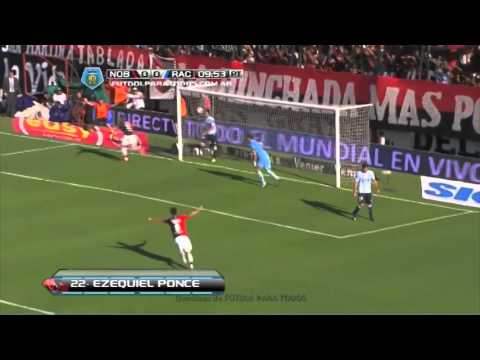 Gol Ezequiel Ponce Newell's 1-0 Racing
