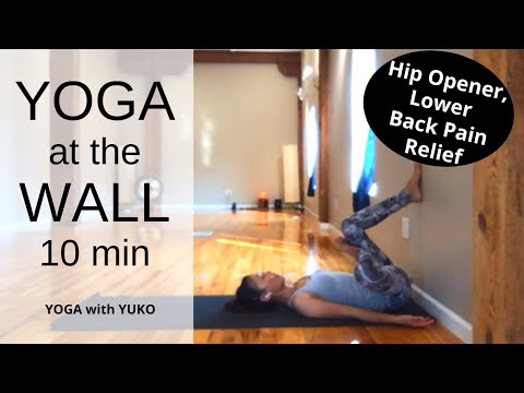 Yin Yoga~Gentle Yoga at the Wall~Stretch Hips, Hamstrings, and Hip-Flexors