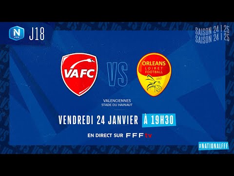 J18 I Valenciennes FC vs US Orléans en replay (1-0) I National FFF 2024-2025