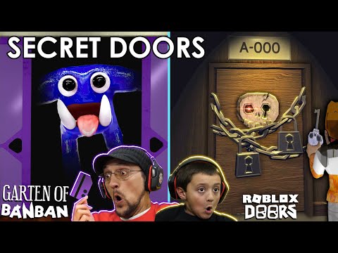 2 Secret Doors in Garten of Ban Ban & Roblox Doors Hotel Update A-000 (FGTeeV 2 Games in 1)