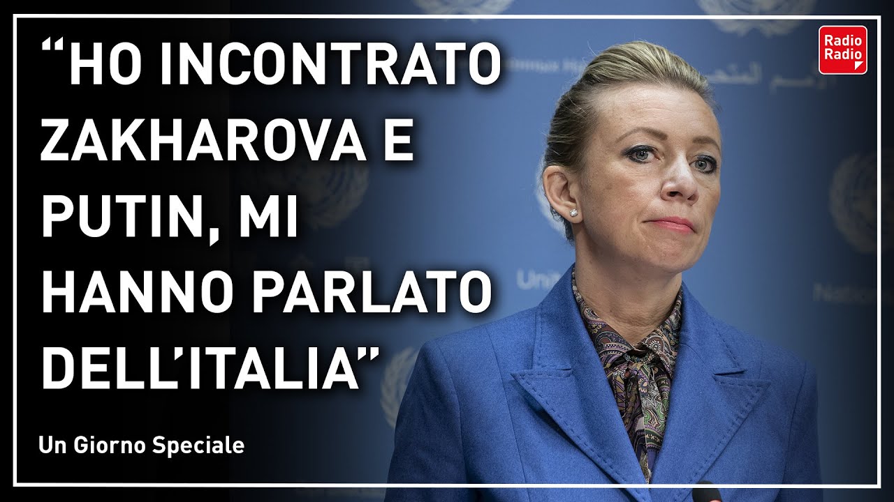 "HO INCONTRATO ZAKHAROVA DENTRO IL CREMLINO E LE HO DETTO QUELLO CHE AVREBBE DOVUTO DIRE TAJANI"