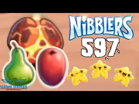 Fruit Nibblers 👾 Level 597 - 3 Stars Walkthrough, No Boosters
