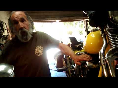 How to set the points and timing on an old Harley Davidson Big Twin.