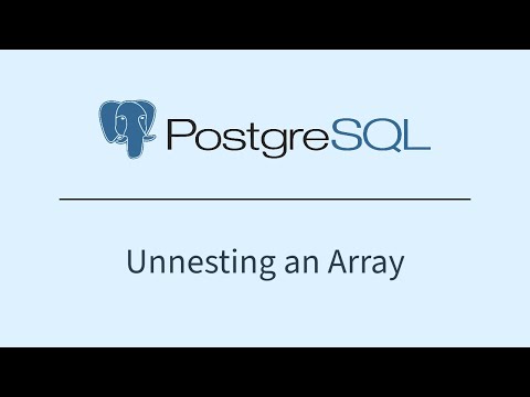 Postgresql Unnesting An Array