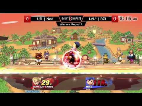 Chicago Sm4sh Summit Winners Round 2 - UR l Ned (Zero Suit Samus) vs. Lvl ^ RZI (Ness)