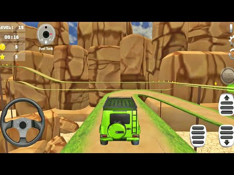 Offroad Impossible Driving Green Jeep Race Game | Jeep Racing 3D | Impossible Jeep Car Stunt