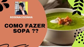 COMO FAZER SOPA