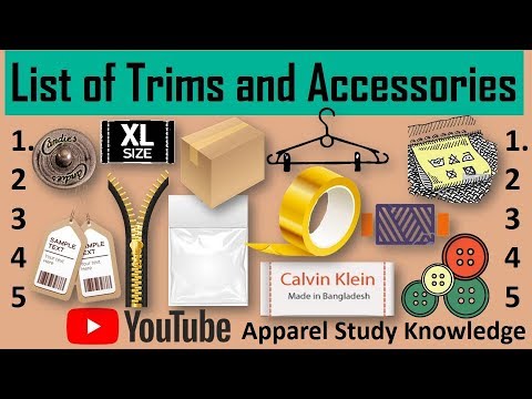 List of trims and accessories