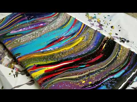 Acrylic Pouring - 4-cup Dirty Pour with Bright Colors!