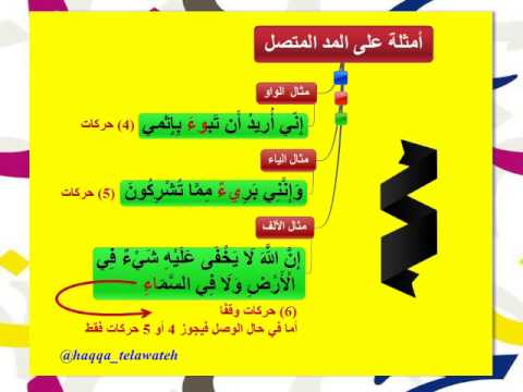 انواع المدود أحكام المدود وأقسامها