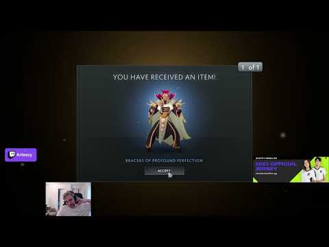 "OMG HOLYSH+T GUYS!" - Arteezy's reaction after GabeN blessed him with Invoker set 😂 🤣