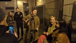 Damien Rice - Cold Water - Street performance after show at Prague (Live 2023)