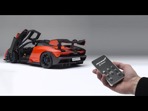 McLaren Senna at 1:8 scale - Light & Door Functions with Remote Control - Amalgam Collection