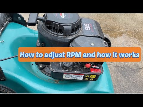 How to adjust RPMon Briggs and Stratton lawn mower.how governor and spring works on lawn mower