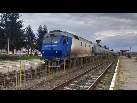 GM 64-1300-4 cu primul IR-N 1942 Baia Mare-Mangalia pleacă din gara Baia Mare