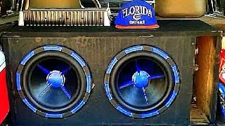 2 12s Subwoofers Flex Car 1700 watts 1ohm Loud Bass Sundown audio