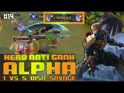 DI GANK MALAH BISA SAVAGE !! TUTORIAL ALPHA OFFLANER - BUILD ALPHA TERSAKIT 2021 TOP 1 GLOBAL