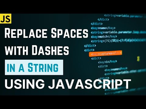 Replace Spaces With Dashes In A String Using Javascript