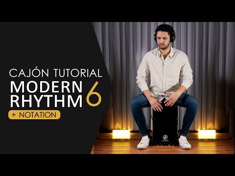 How to play funk groove with cajon?( Rhythm 6 ) #funk #cajon #notation #tutorial