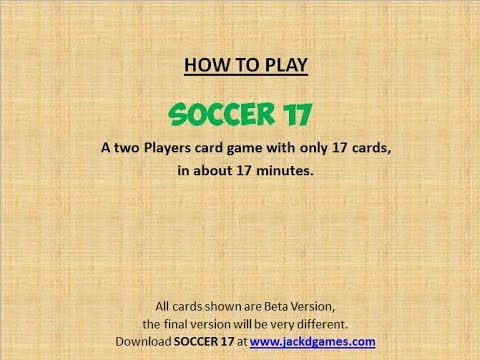 SOCCER 17 - How to Play