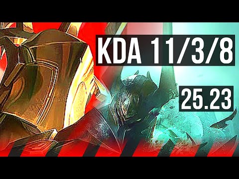 PANTHEON vs MORDEKAISER (TOP) | 11/3/8 | EUW Master | 25.23