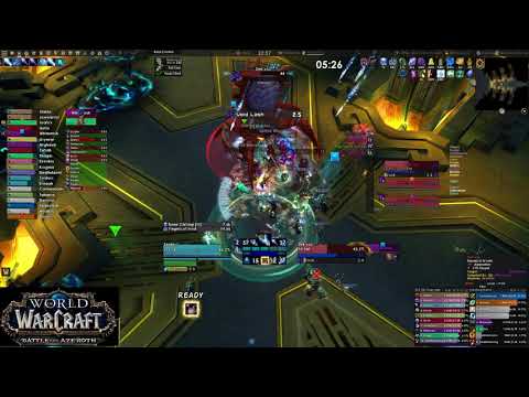 Desecrate mythic Zek'Voz first kill - frost mage POV