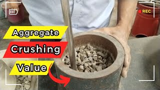 Aggregate crushing value test in Hindi, Procedure IS 2386 part 4